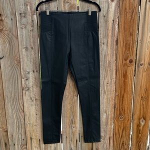 Nasty Gal Leather Pants With Elastic Waistband - Size L - Brand New With Tags